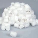 Pile of Cotton Balls Kitties GIF Template