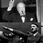Churchill and Hitller