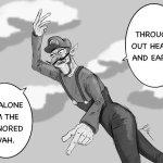 Waluigi throughout the heaven and earth