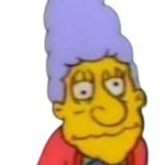 Simpsons Old Lady Blue Hair