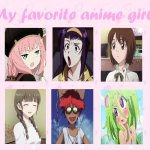my favorite anime girls