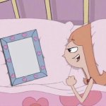 candace staring at picture