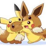 Pikachu and eevee