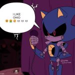 Metal Sonic Says That He Likes Ohio | I LIKE OHIO 🥹🤮😢💀💀💀 | image tagged in metal sonic says shit | made w/ Imgflip meme maker