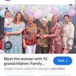The woman with 92 grandchildren meme