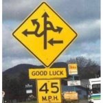 Confusing road sign