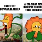 meme de birou | A, ERA CHIAR AICI, 
UNDE PUN DEOBICEI 
TOATE DOSARELE; UNDE ESTE 
DOSAAAAAARUL? | image tagged in floricica dansatoare,meme de birou,meme amuzante,dosarul bancar,dosar cu sina | made w/ Imgflip meme maker