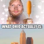 seriously, i dont know whats wrong with people! | WHAT PEOPLE THINK OHIO IS:; WHAT OHIO ACTUALLY IS: | image tagged in ohio,ohio state,stupid,stupid people,memes,meme | made w/ Imgflip meme maker