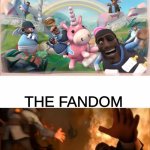 A "family" picture | THE AMAZING DIGITAL CIRCUS; THE FANDOM | image tagged in pyrovision,tadc,the amazing digital circus,tf2,team fortress 2 | made w/ Imgflip meme maker