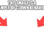 This image is a example of clown behaviour template