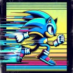 sonic the hedgehog running template