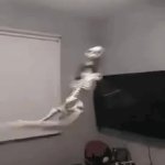 Spinning skeleton GIF Template