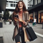 Young woman laughing