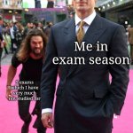 (I'm back briefly) one of these exams is to skip a class | Me in exam season; 5 exams which I have very much not studied for | image tagged in memes,relatable,school,exams,study | made w/ Imgflip meme maker