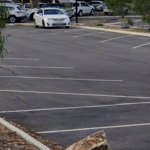 Triangular parking spot template