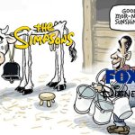 Simpsons | image tagged in milking the cow | made w/ Imgflip meme maker