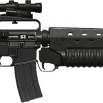 Colt M16A2 with an M203 Grenade Launcher and a 4x4 Scope