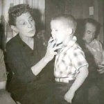 grandma and kid smoke