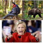 man bear hillary