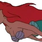 ariel swimming