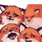 Sad Foxes Template meme