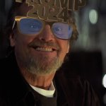 Jack Nicholson Nod Yes Trump 2024 glasses meme