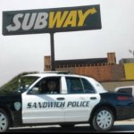 Sandwich police template