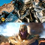 Thanos Ripped Off Megatron