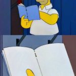 Homer Reading Book