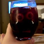 My wine is staring at me