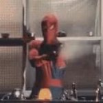 Japanese Spider-Man shooting GIF Template