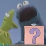 Kermit Vs. Cookie Monster meme