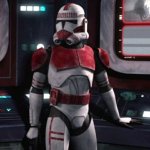 unidentified clone trooper