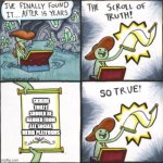 The Real Scroll Of Truth | SKIBIDI TOILET SHOULD BE BANNED FROM ALL SOCIAL MEDIA PLATFORMS | image tagged in the real scroll of truth,skibidi toilet sucks | made w/ Imgflip meme maker