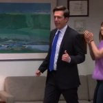 Girlfriend's back The Office GIF Template