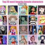 top 20 favorite female characters volume 4 | image tagged in top 20 favorite female characters volume 4,anime,disney princesses,videogames,mermaid,nintendo | made w/ Imgflip meme maker