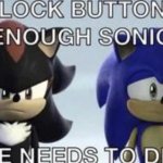 Sonic block button