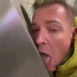 German capitalist politician licks toilet template