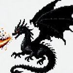 Black flame dragon