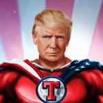 Trump Superhero Opposite Man
