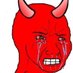 Crying devil wojak