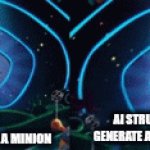 Watch the 2024 Super Bowl ad for Despicable Me 4 | AI GENERATING A MINION; AI STRUGGLING TO GENERATE A HUMAN RIGHT. | image tagged in gifs,minions,ai,despicable me,despicable me 4 | made w/ Imgflip video-to-gif maker