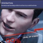 99% Level of Stress | image tagged in 99 level of stress,discord,bot | made w/ Imgflip meme maker