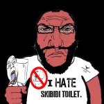 I hate skibidi toilet transparent