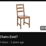 Do chairs exist?