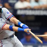 rangers bat breaking
