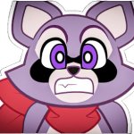 rambly the raccoon worried