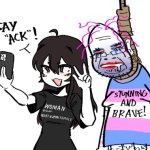 Wojak Suicide/Woman Selfie