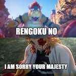 bowser shocked at rengoku's death meme