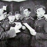 German soldiers singing